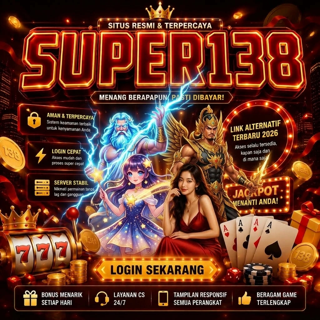 Tampilan platform SUPER138 dengan koleksi slot online